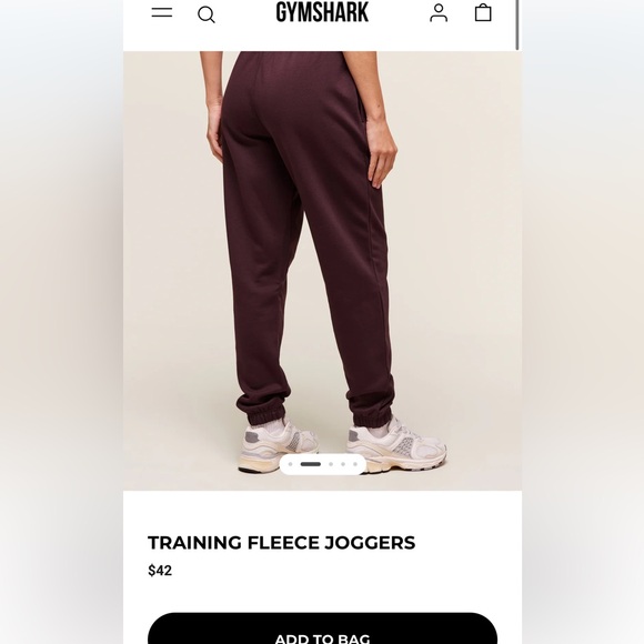NWT gymshark training fleece jogger - Picture 2 of 5